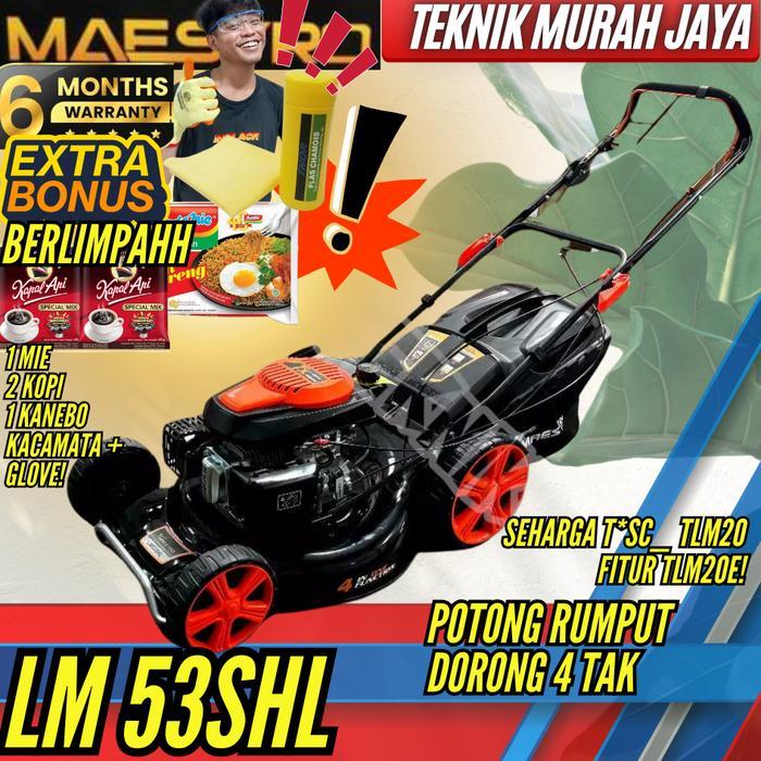 Mesin Potong Rumput Dorong TASCO TLM 20 Lawn Mower Alat 5 HP TLM20 - Maestro + Bonusan