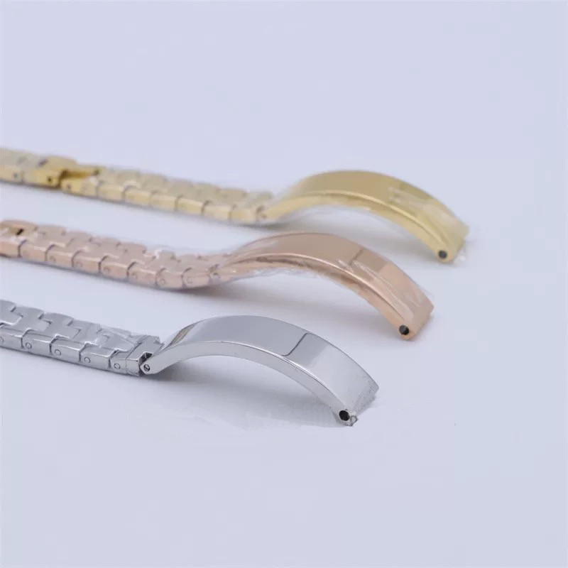 8mm 10mm 12mm 14mm Ladies Stainless steel watchband For Armani Swarovski Casio fossil watch strap