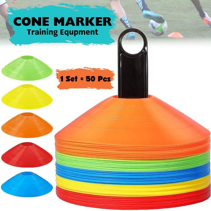Promo Cone Mangkok 1Set Isi 50Pcs/Basket/Badminton/Raket/Mikasa/Spalding/Gym