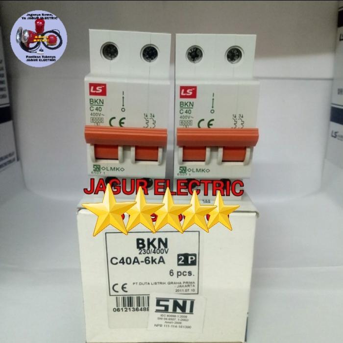MCB 40A-2P/BKN C40A-6KA-2P MCB 40 Ampere -2P LS