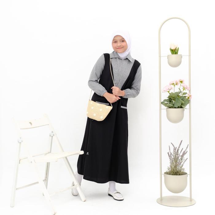 ORIGINAL Appplekidz Gamis Anak Perempuan Tanggung Muslim Annisa Baju Wanita Syari Katun Cewek Dress