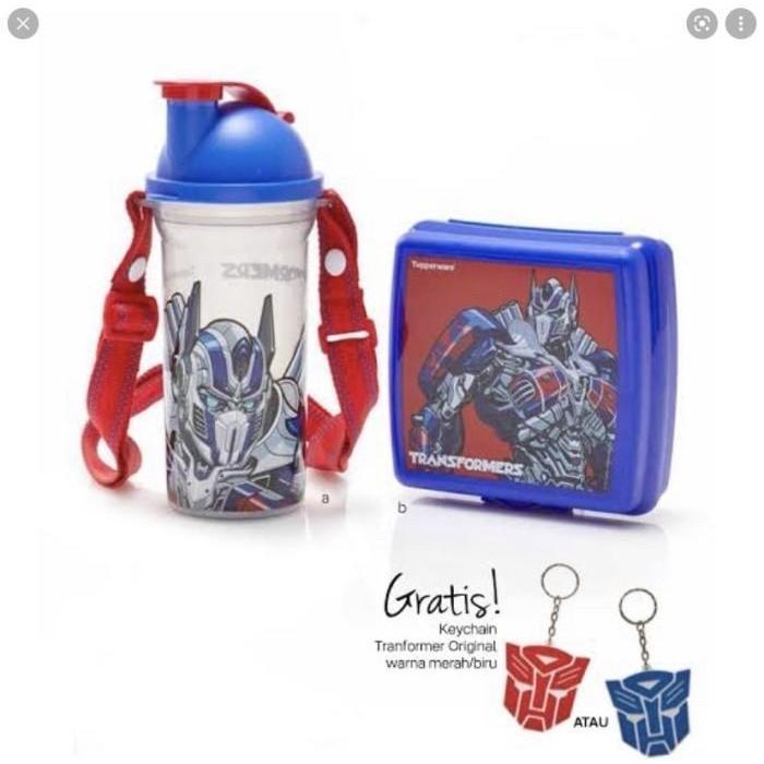 Hot Sale Tempat Makan Dan Minum Anak Tupperware Transformer Lunch Set