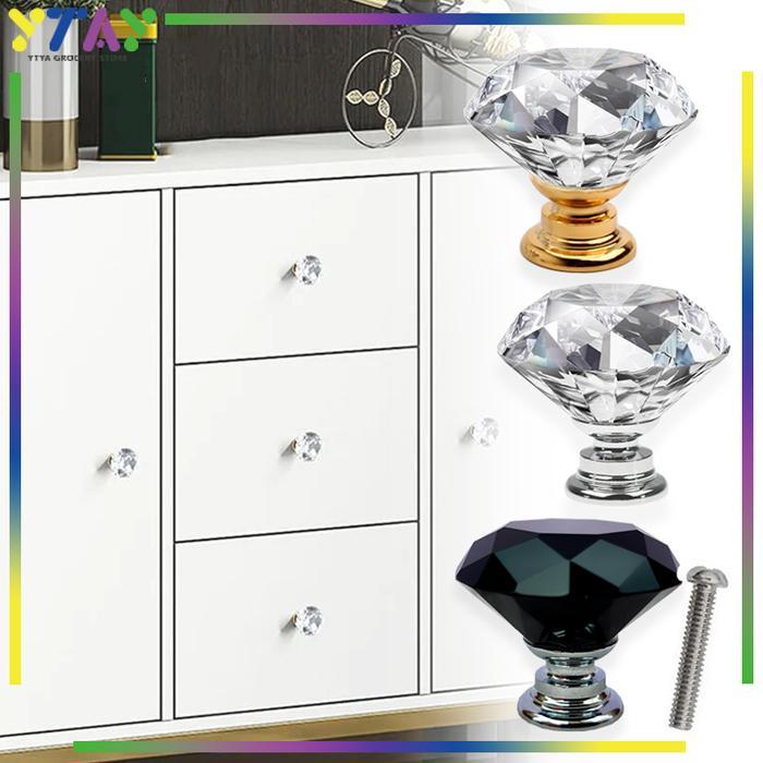 Tarikan Knop Laci Kristal/Crystal Knob Kenop/Pintu Lemari/Crystal Knob