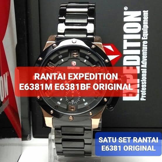 Ready STRAP RANTAI JAM TANGAN EXPEDITION E6381 E 6381 ORIGINAL STAINLESS
