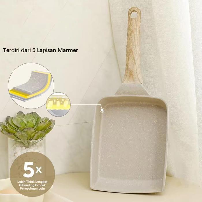 Tamagoyaki Panci Wajan Penggorengan Telur Anti Lengket Omelette - BAYAR DI TEMPAT [COD] [GRATIS