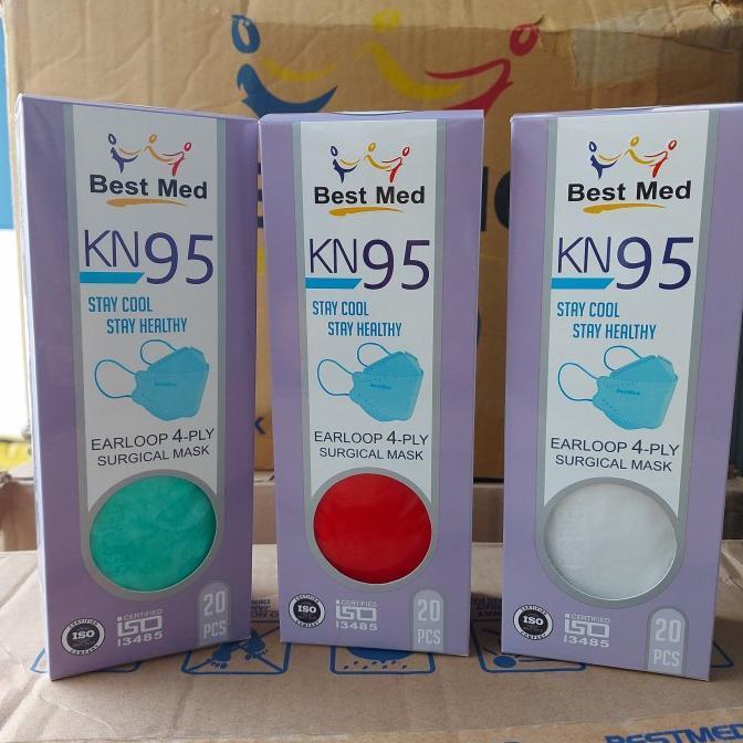Bestmed - Masker Surgical Kn95 Isi 20 Pcs Masker Kf94 Ready