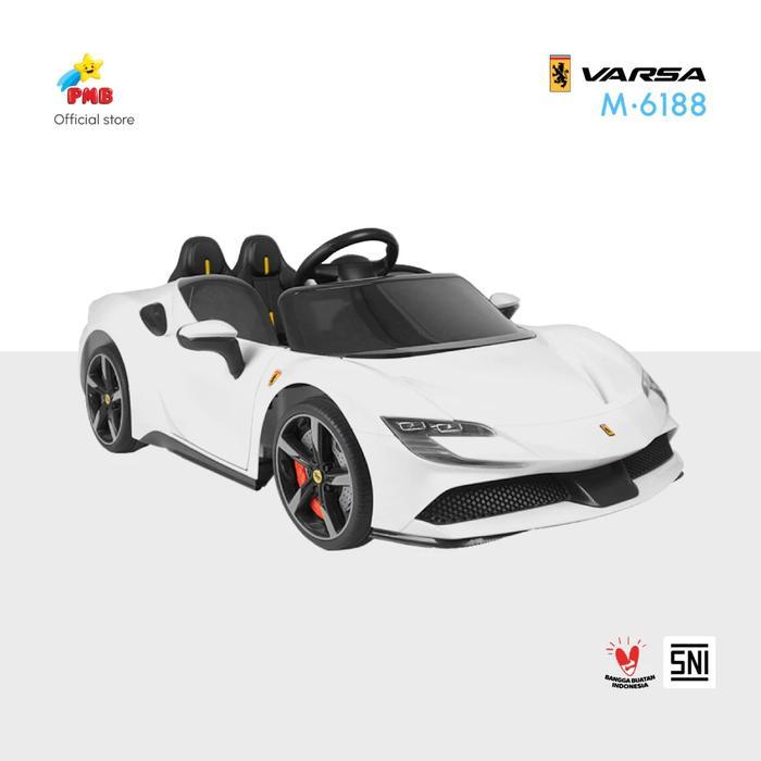 Mobil AKI PMB 6188 VARSA Ferrari Lamborghini M6188 Mainan Anak Mobil Aki SNI | Mobil Aki Sport Car A