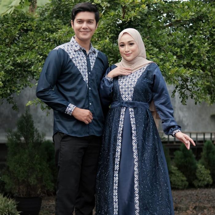 Couple gamis dan batik pasangan muslim kekinian couple jihan batik karyaku ada ld jumbo
