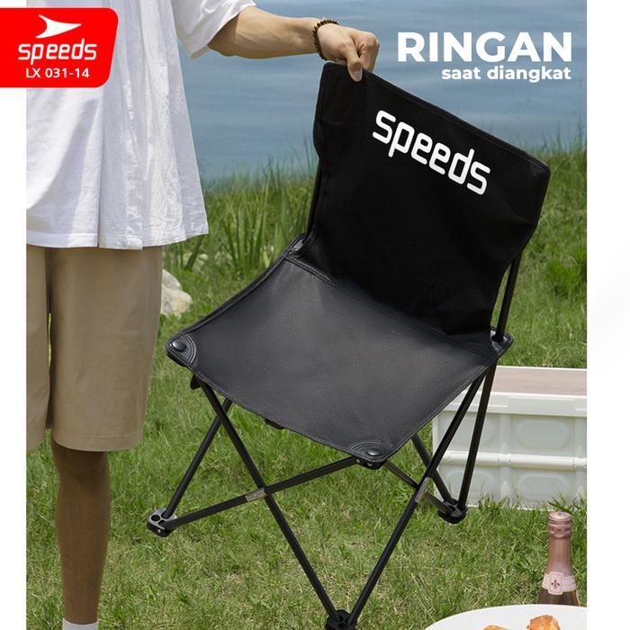 Kursi Lipat Outdoor Portable Kursi Camping Tanpa Sandaran Kursi Gunung Bangku Tanpa Sandaran SPEEDS