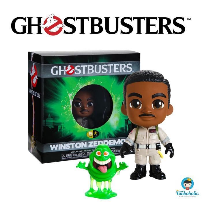 BERGARANSI Funko 5 Star Movies Ghostbusters - Winston Zeddemore with Mini Slimer