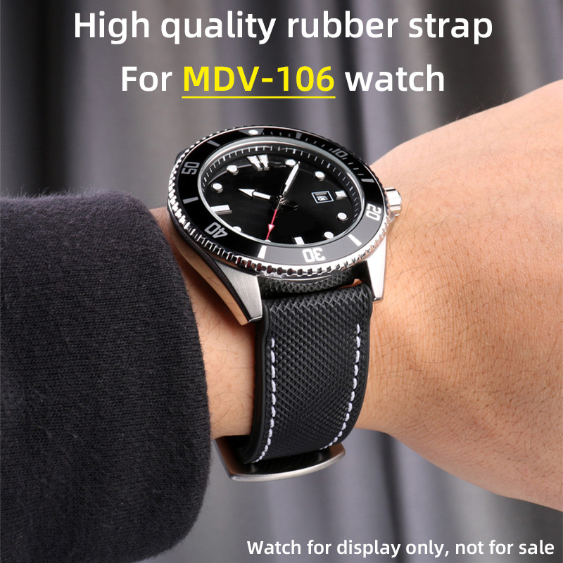 For Casio Swordfish Mdv-106 Marlin Mdv106 Bracelet Mdv107 Mtpvd01 Water Ghost Rubber Strap 5374
