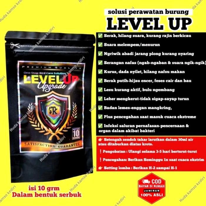 LEVEL UP + ANTIBIOTIK BURUNG + OBAT BURUNG SAKIT + OBAT SERAK + OBAT BURUNG + ANTI NYILET + ANTI