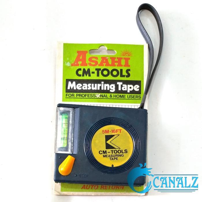Meteran Rol Waterpas 5M - Asahi 5 Meter - Measuring Tape Waterpass