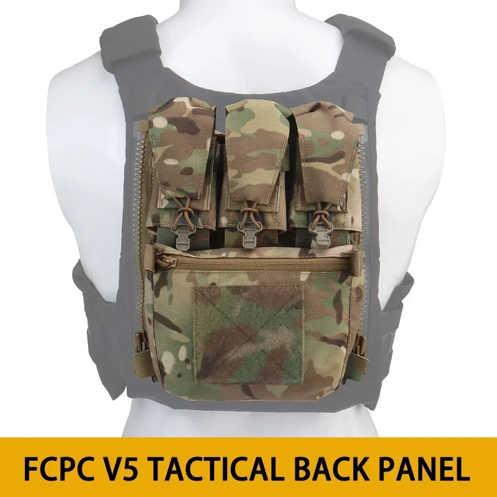 Tactical V5 Fcpc Vest Backplate Supplement Sub-Package Airsoft Triple Magazine Bags Hunting Vest