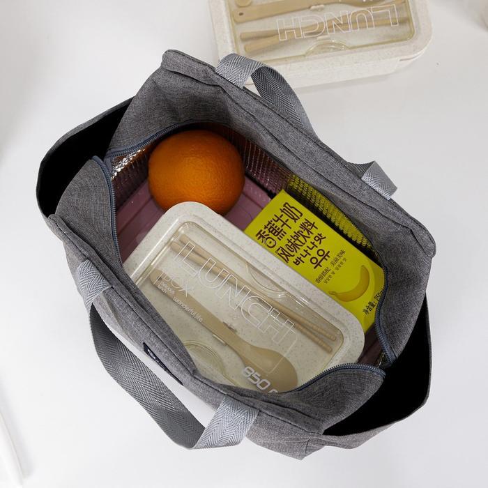 Tas Bekal Tahan Panas Tas Bekal Makanan Jumbo / Tas Bekal Anti Air Makanan Bento Elegan Aluminium