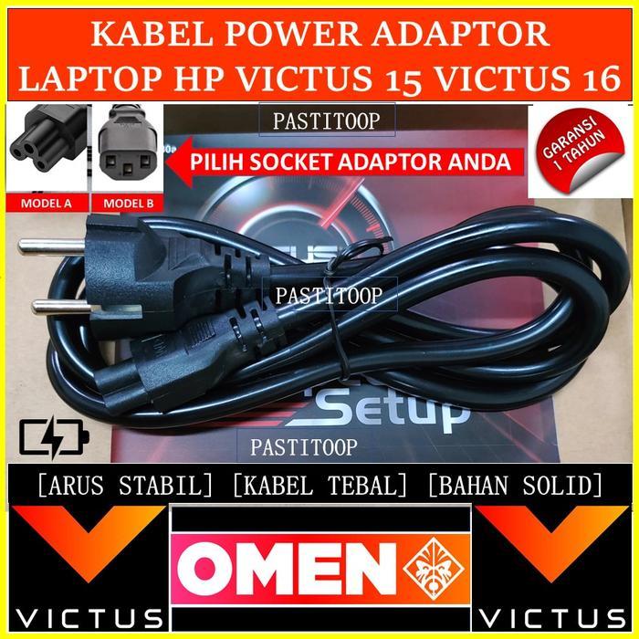 Kabel power adaptor laptop hp victus 15 victus 16 gaming series baru