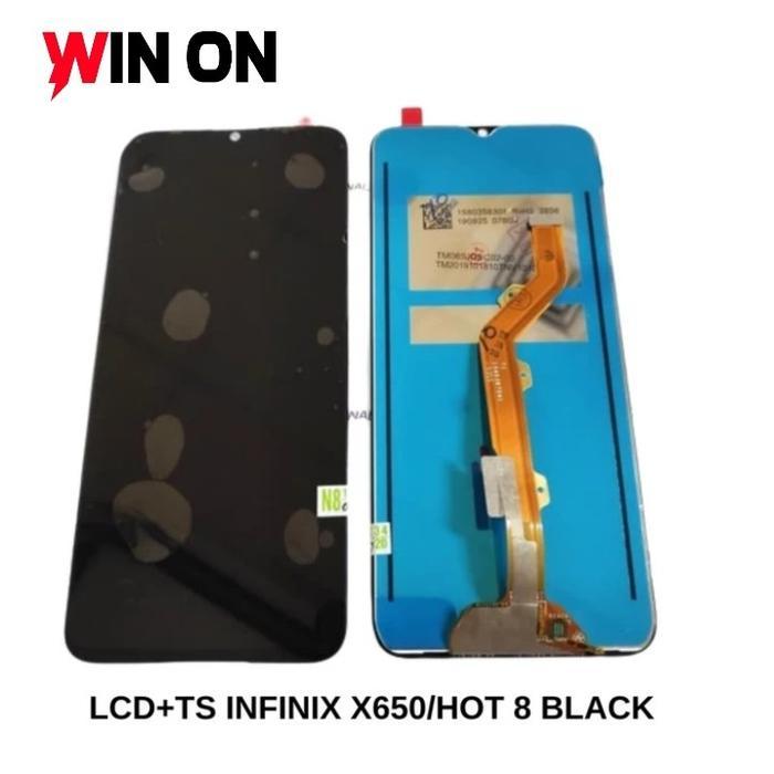 Lcd touchscreen infinix hot 8 / lcd 1set Infinix hot 8 original hitam