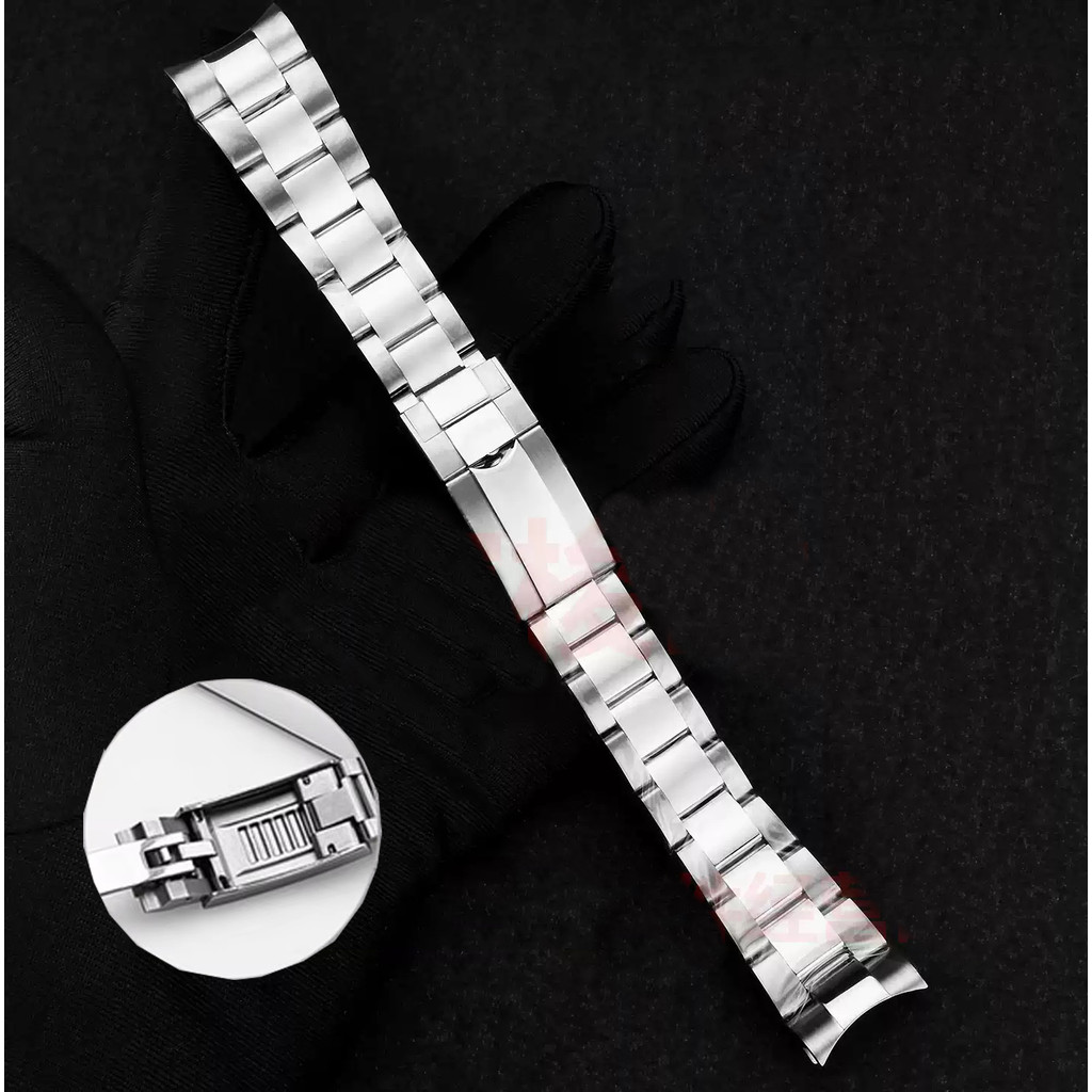 904LSolid stainless teel watchband For Rolex Daytona Oyster 21mm 20mm Perpetual Submariner for NH35