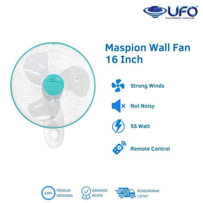 TERMURAH Kipas Angin Dinding Maspion 16 Inch 3 Kecepatan, Thermal Fuse Aman MWF41K
