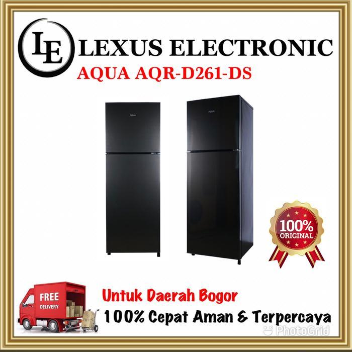 AQUA KULKAS 2 PINTU AQR-D261-DS AQRD261DS D261DS