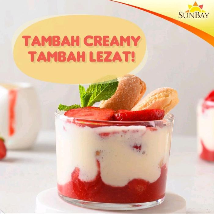 susu sunbay evaporasi / susu evaporasi sunbay / susu creamer cair campuran minuman dan masakan grati