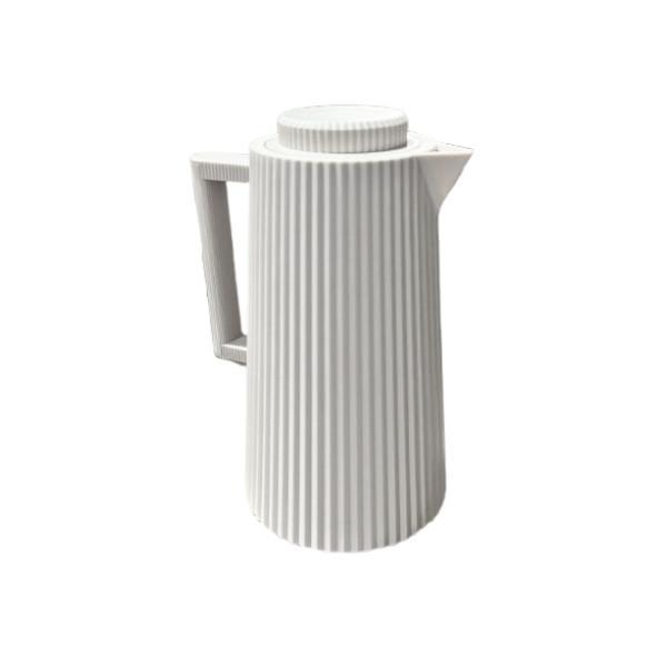 KS Teko Termos Air Panas Model Garis Minimalis Kapasitas 1000ml Kaca Plastik