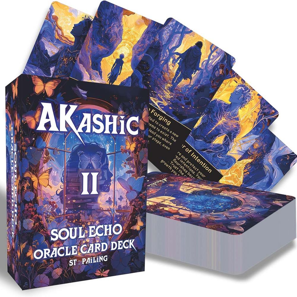 Akashic Soul Journey Tarot Cards Second Edition, 78 Cards for Spiritual Growth & Inner Healing,