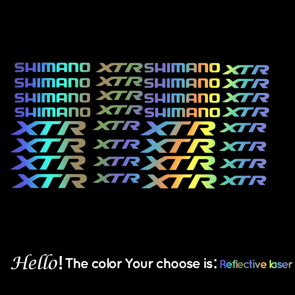Car Sticker Reflective Shimano XTR Stickers Cinelli for Road Bike MTB Bicycle Wheels Decal Protector