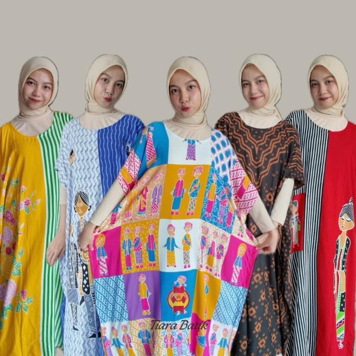 Daster Lowo Super Premium Motif Bu Tejo Kekinian Jumbo Rayon Tebal Nyaman - Tiara Batik