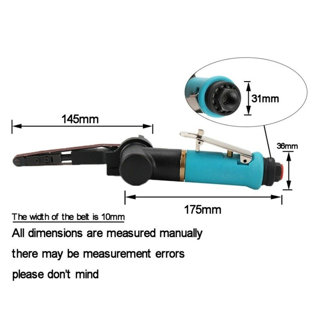 New Air Belt Sander Grinding Tool Pneumatic Sanding Belt Grinder Machine Sanding Belt Adapter Sandin