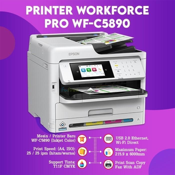 PRINTER EPSON WORKFORCE PRO WF-C5290 WF-C5390 WI-FI DUPLEX