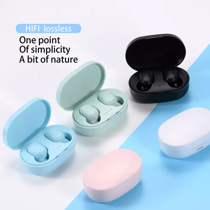 A6S, Wireless Bluetooth Headphone, Stereo Headset, Sports Earbuds, Microphone With Charging Box,