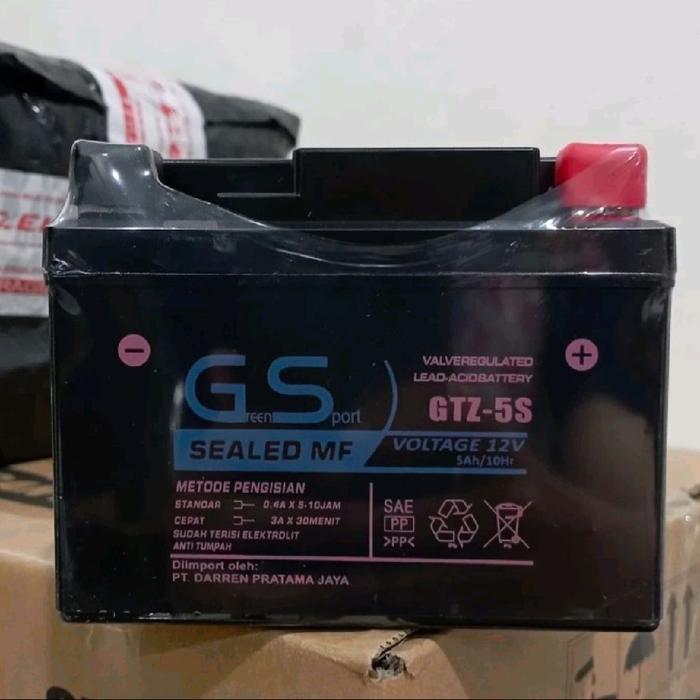 Sedia Aki Motor GS GTZ5S Honda Blade 110 + New Blade 125 Fl + Karisma