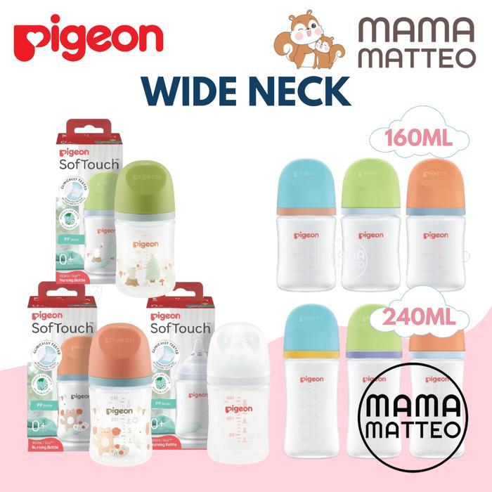 TERLARIS PIGEON Botol BPP Wide Neck 160ml / Botol Susu SofTouch Soft Touch Bayi Anak / Pigeon