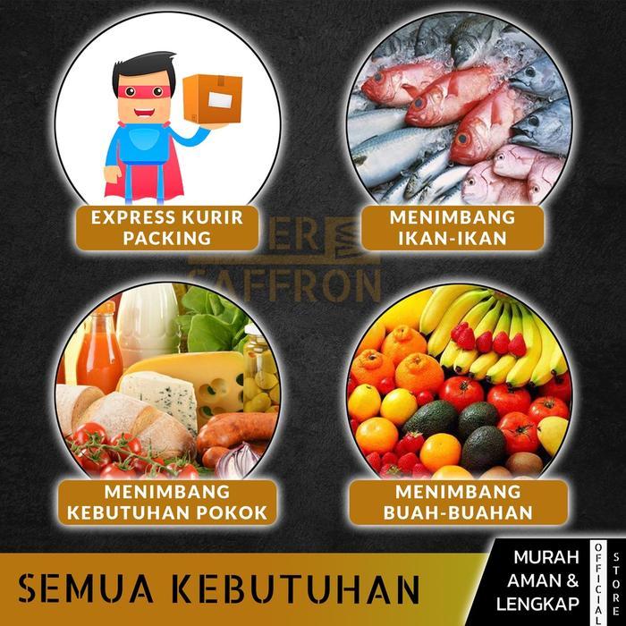 "New" Timbangan Gantung 50 Kg LCD Digital Scale Portable Mini Kiloan Ikan Beras serbaguna Koper