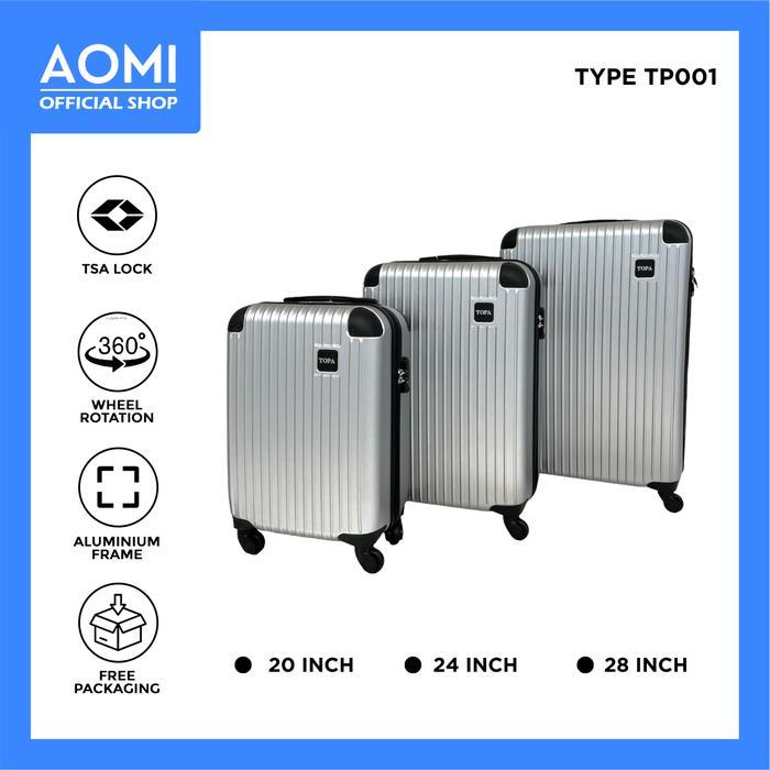 ASLI Koper Fiber Premium TSA Lock 20 inch, 24inch, 28inch TP001 Koper Rekomendasi Koper Kabin