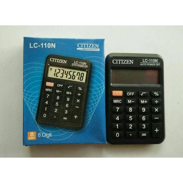 "New" KALKULATOR SAKU CITIZEN LC 110 N - CALCULATOR MINI CITIZEN LC-110N