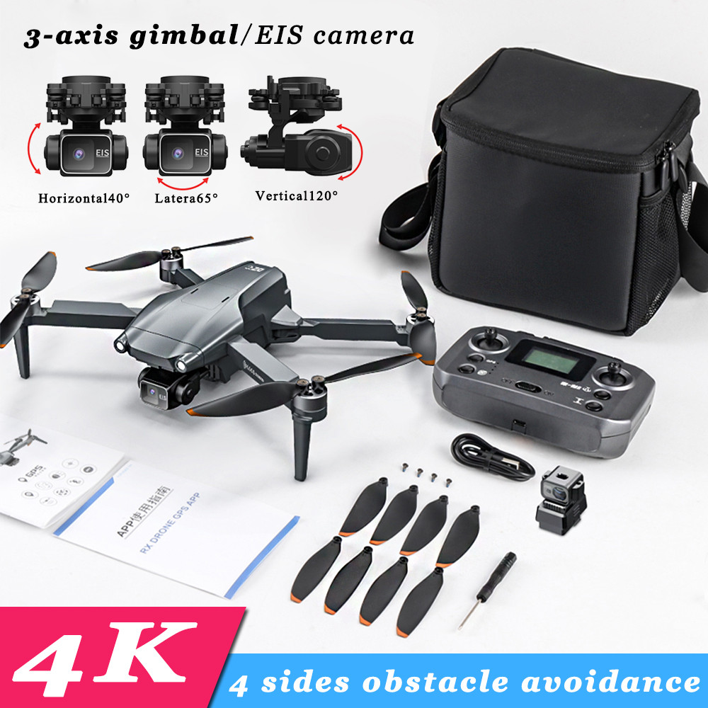 3-Axis Gimbal Professional Drone Laser Obstacle Avoidance Drone with Camera EIS Anti-shake Camera