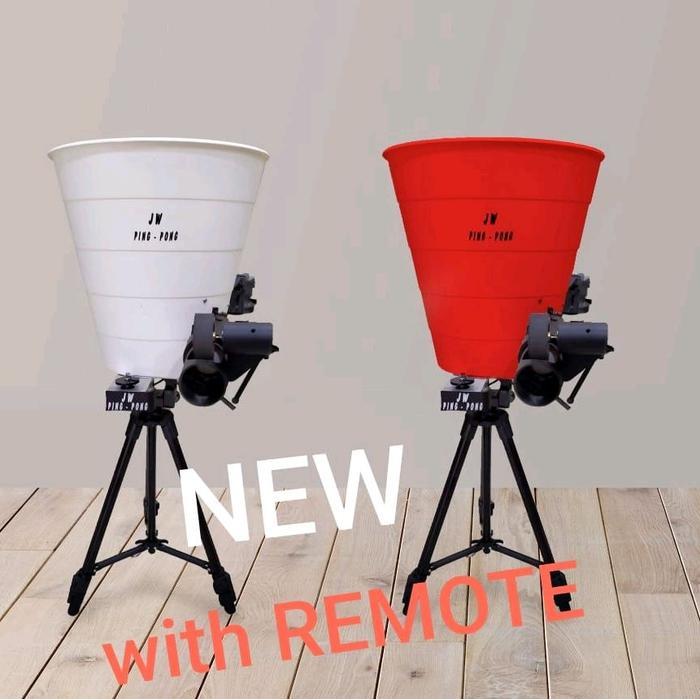 READY NEW JW ROBOPONG Robot Pingpong Pelontar Bola Tenis Meja Indoor dengan Remote Control & 3