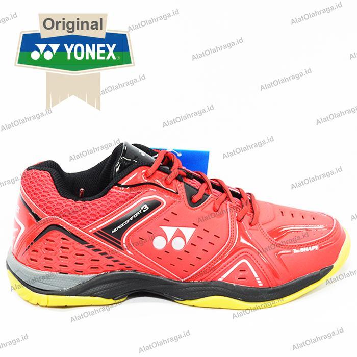 READY Sepatu Badminton Yonex Aero Comfort 3 Red / Black
