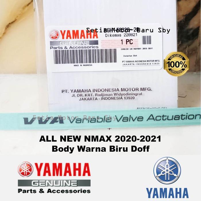 STIKER VVA BODY BIRU DOFF ALL NEW NMAX N MAX ASLI ORIGINAL YAMAHA