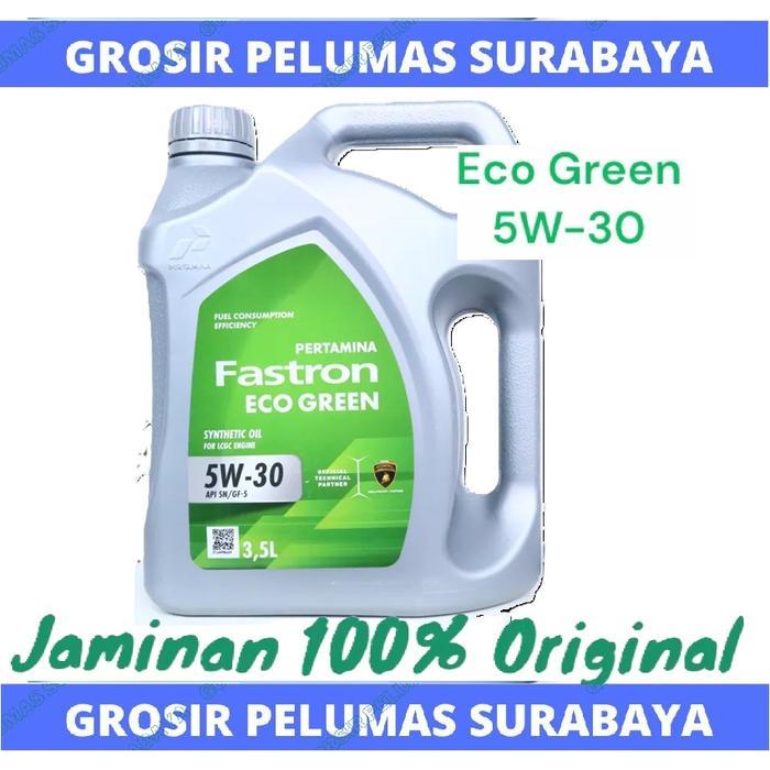 ASLI OLI LCGC PERTAMINA FASTRON ECO GREEN 5W30 5W-30 5W/30 GALON OLI LCGC ORIGINAL