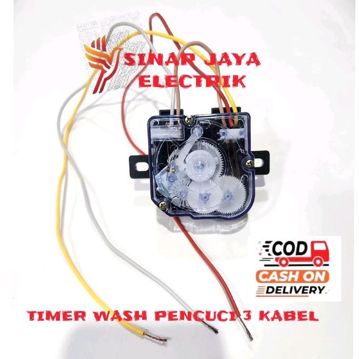 TIMER WASH MESIN CUCI AQUA 2 TABUNG 3 KABEL / TIMER MESIN CUCI AQUA