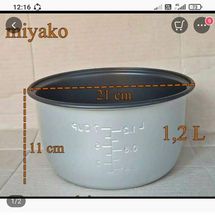 PANCI RESKUKER UKURAN 1.2 LTR MIYAKO