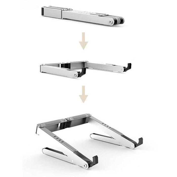 Stand Tempat Laptop / Meja Laptop Notebook Aluminium Terbaik