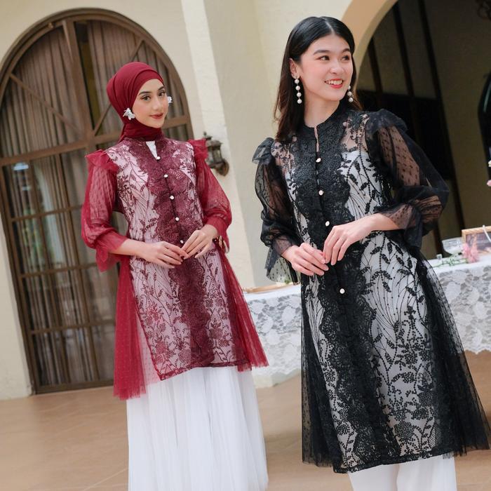 MISS NOMI - ROSALIA OUTER -OUTER WANITA-OUTER BROKAT-OUTER LEBARAN 2026-OUTFIT LEBARAN 2026 BAJU