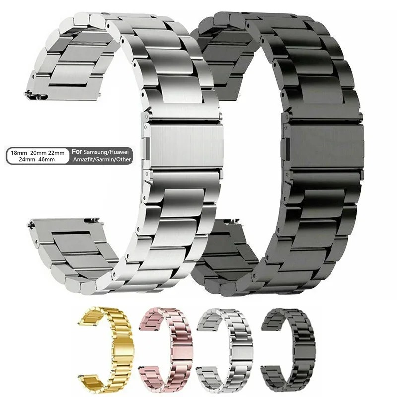 Steel Watch Strap 18Mm 20Mm 22Mm Watch Band Fitbit Strap/Stainless Watch Metal Strap Quick Release