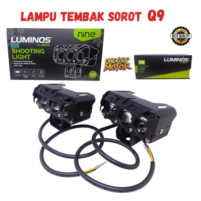 Lampu Tembak Lampu Sorot Led Q9 3 Mata Original Ori Asli Luminos Led Nine