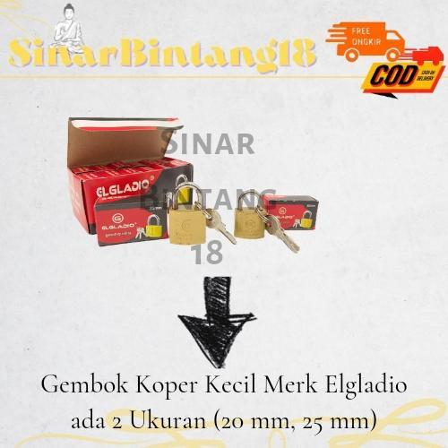 "New" Gembok Koper Kecil ukuran 25mm