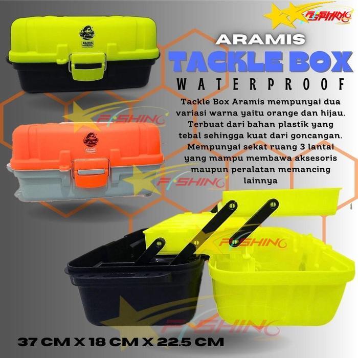-Sf- Tackle Box 6200 Aramis Kotak Alat Perkakas Mancing 3 Tingkat Tiga Susun Pancing Umpan Kacamata